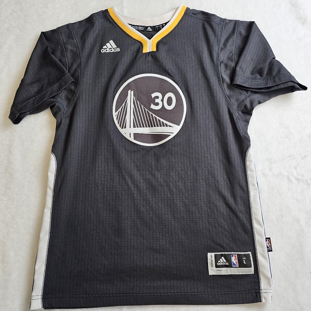 Adidas‎ Golden State Warriors Stephen Curry #30 Jersey Large Youth NBA Player BB